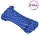 Vidaxl boottouw 3 mm 250 m polypropyleen blauw