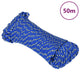 Vidaxl boottouw 4 mm 50 m polypropyleen blauw