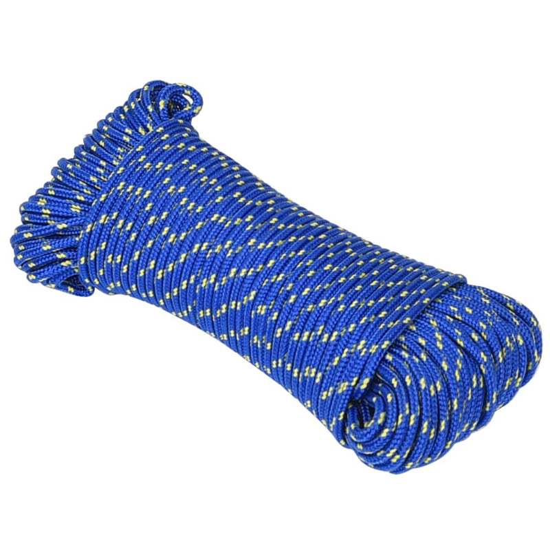 Afbeelding laden in galerijviewer, Vidaxl boottouw 4 mm 250 m polypropyleen blauw
