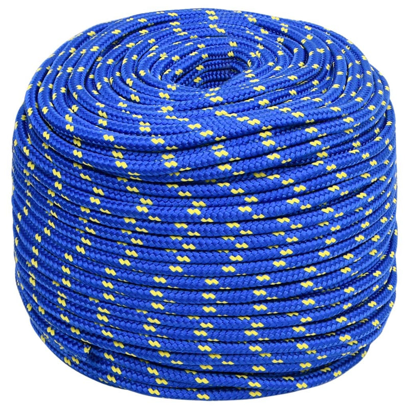 Afbeelding laden in galerijviewer, Vidaxl boottouw 10 mm 100 m polypropyleen blauw
