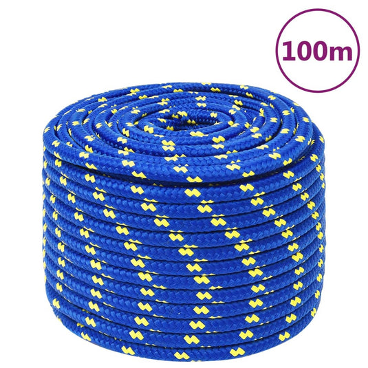 Vidaxl boottouw 14 mm 100 m polypropeen blauw