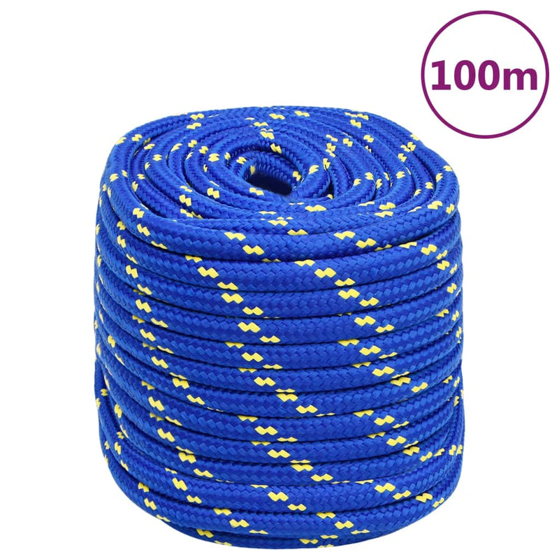 Afbeelding laden in galerijviewer, Vidaxl boottouw 18 mm 100 m polypropeen blauw
