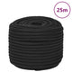 Vidaxl boottouw 12 mm 25 m polypropeen zwart