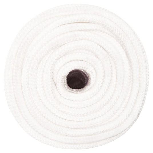 Vidaxl boottouw 12 mm 25 m polypropyleen volwit