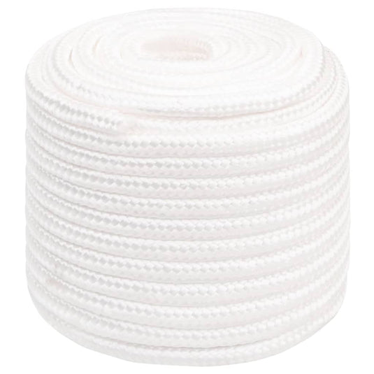 Vidaxl boottouw 16 mm 25 m polypropyleen volwit