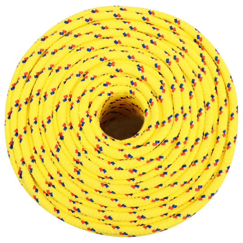 Afbeelding laden in galerijviewer, Vidaxl boottouw 10 mm 100 m polypropyleen geel
