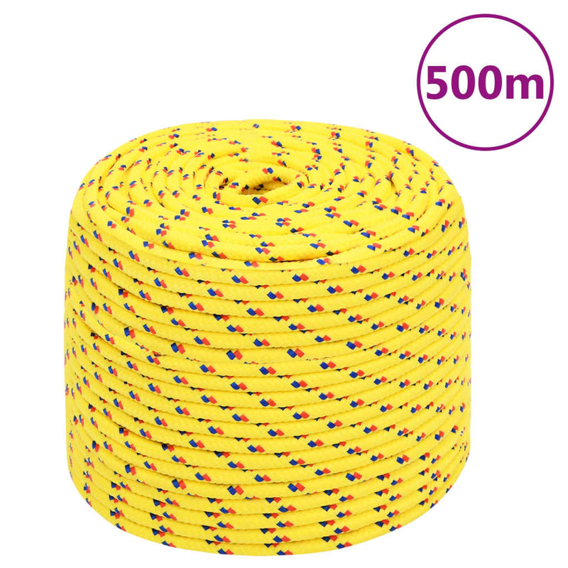 Afbeelding laden in galerijviewer, Vidaxl boottouw 10 mm 500 m polypropyleen geel
