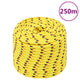 Vidaxl boottouw 12 mm 250 m polypropyleen geel
