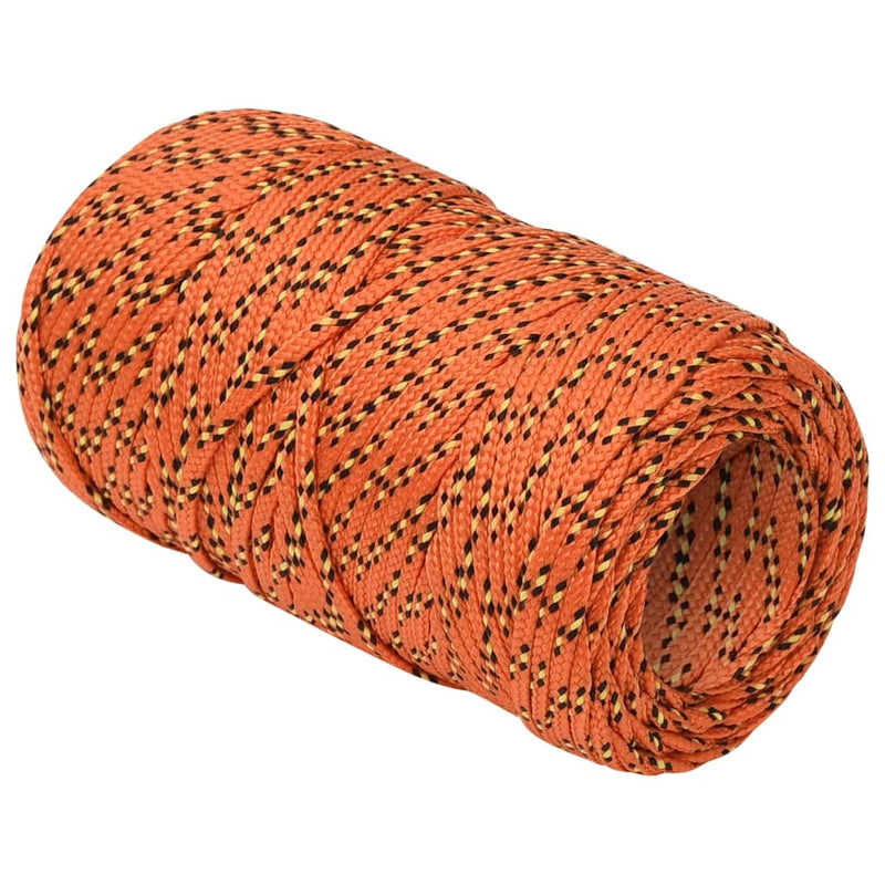 Afbeelding laden in galerijviewer, Vidaxl boottouw 2 mm 50 m polypropyleen oranje

