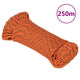 Vidaxl boottouw 3 mm 250 m polypropyleen oranje