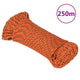 Vidaxl boottouw 4 mm 250 m polypropyleen oranje