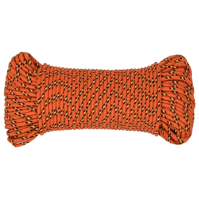 Afbeelding laden in galerijviewer, Vidaxl boottouw 4 mm 250 m polypropyleen oranje
