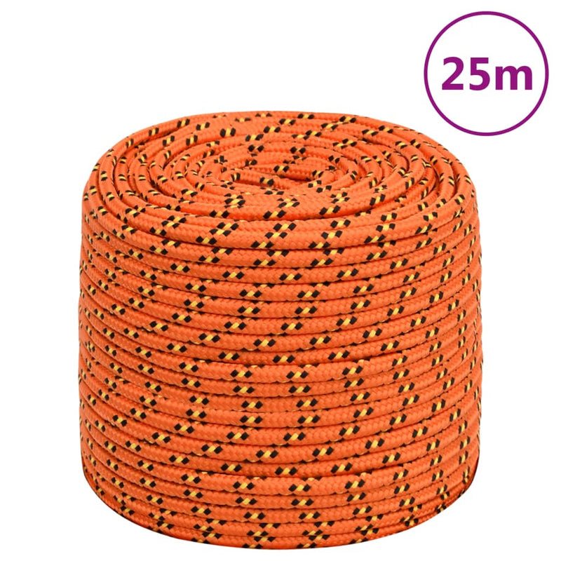 Afbeelding laden in galerijviewer, Vidaxl boottouw 10 mm 25 m polypropyleen oranje
