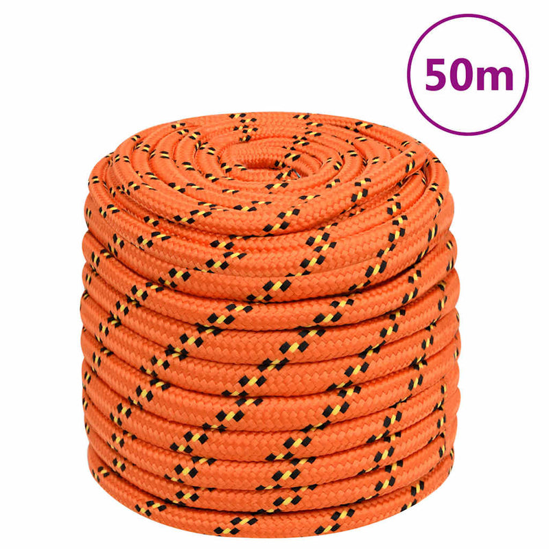 Afbeelding laden in galerijviewer, Vidaxl boottouw 16 mm 50 m polypropyleen oranje
