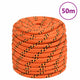 Vidaxl boottouw 16 mm 50 m polypropyleen oranje