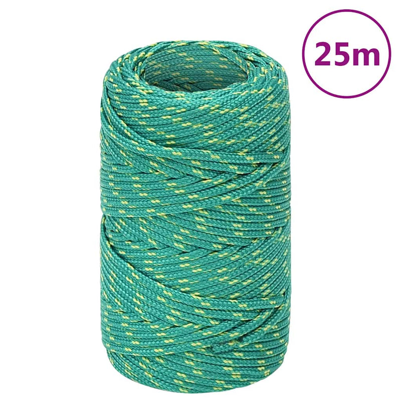 Afbeelding laden in galerijviewer, Vidaxl boottouw 2 mm 25 m polypropyleen groen
