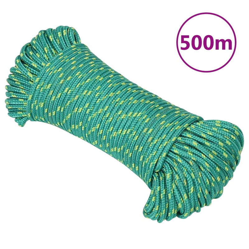 Afbeelding laden in galerijviewer, Vidaxl boottouw 3 mm 500 m polypropyleen groen
