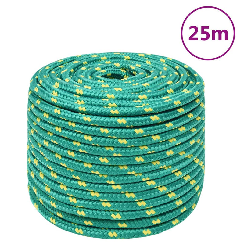 Afbeelding laden in galerijviewer, Vidaxl boottouw 14 mm 25 m polypropyleen groen
