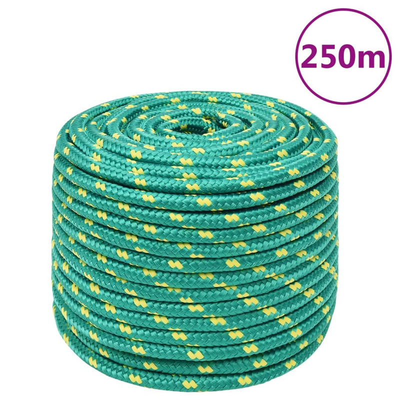 Afbeelding laden in galerijviewer, Vidaxl boottouw 14 mm 250 m polypropyleen groen
