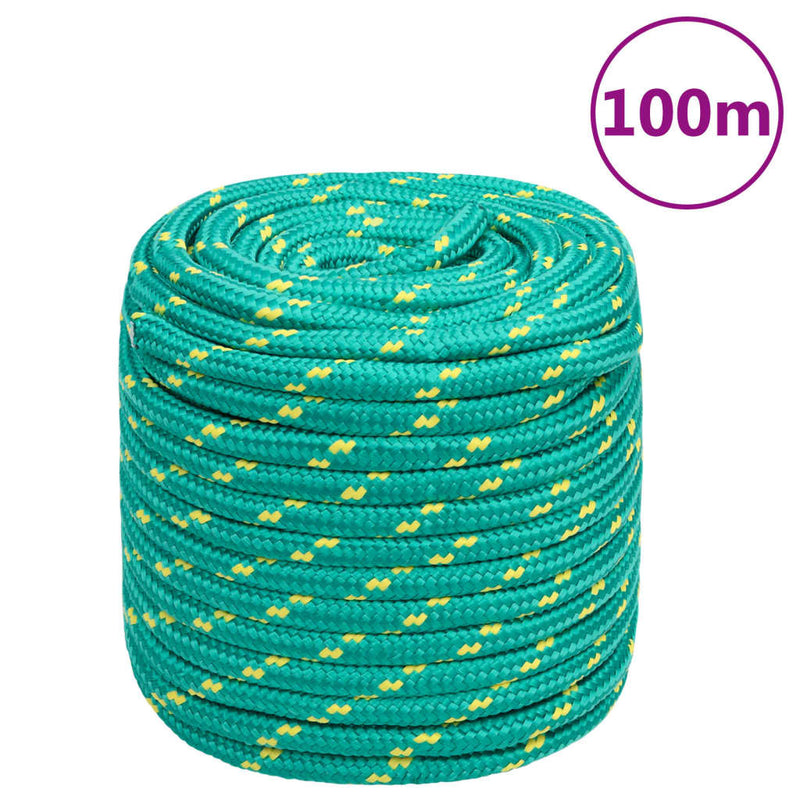 Afbeelding laden in galerijviewer, Vidaxl boottouw 18 mm 100 m polypropyleen groen
