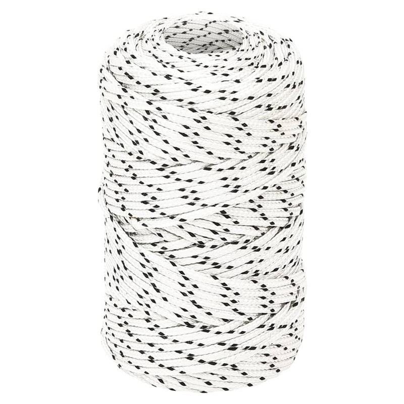 Afbeelding laden in galerijviewer, Vidaxl boottouw gevlochten 2 mm x 250 m polyester wit
