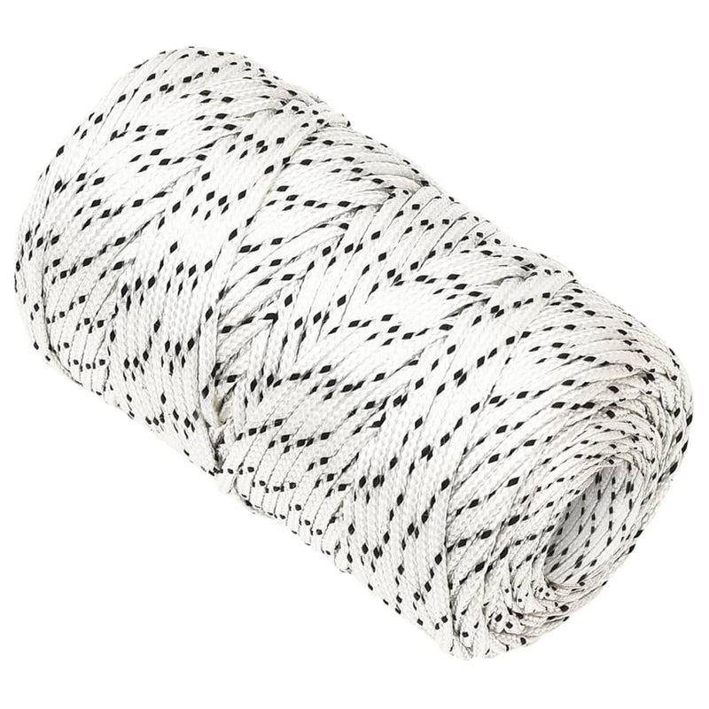 Afbeelding laden in galerijviewer, Vidaxl boottouw gevlochten 2 mm x 250 m polyester wit
