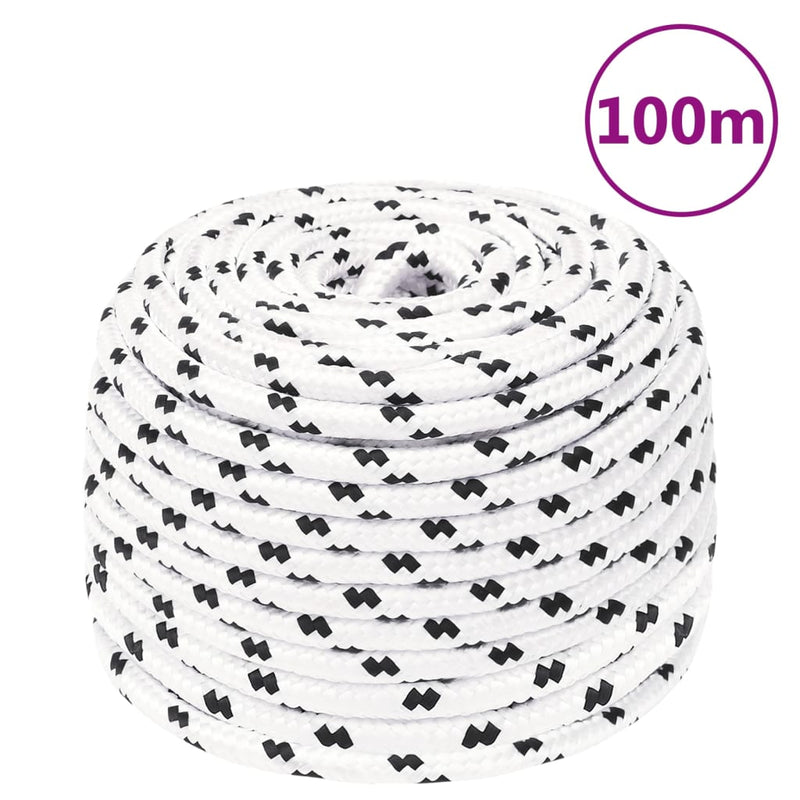 Afbeelding laden in galerijviewer, Vidaxl werktouw 10 mm 100 m polyester wit
