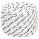 Vidaxl boottouw gevlochten 12 mmx25 m polyester wit