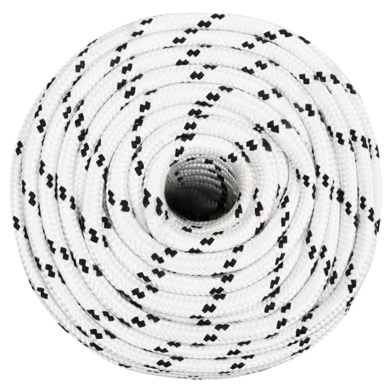 Afbeelding laden in galerijviewer, Vidaxl boottouw gevlochten 14 mmx25 m polyester wit
