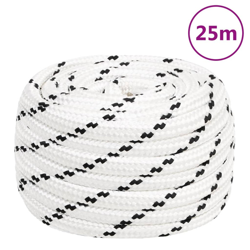 Afbeelding laden in galerijviewer, Vidaxl werktouw 20 mm 25 m polyester wit
