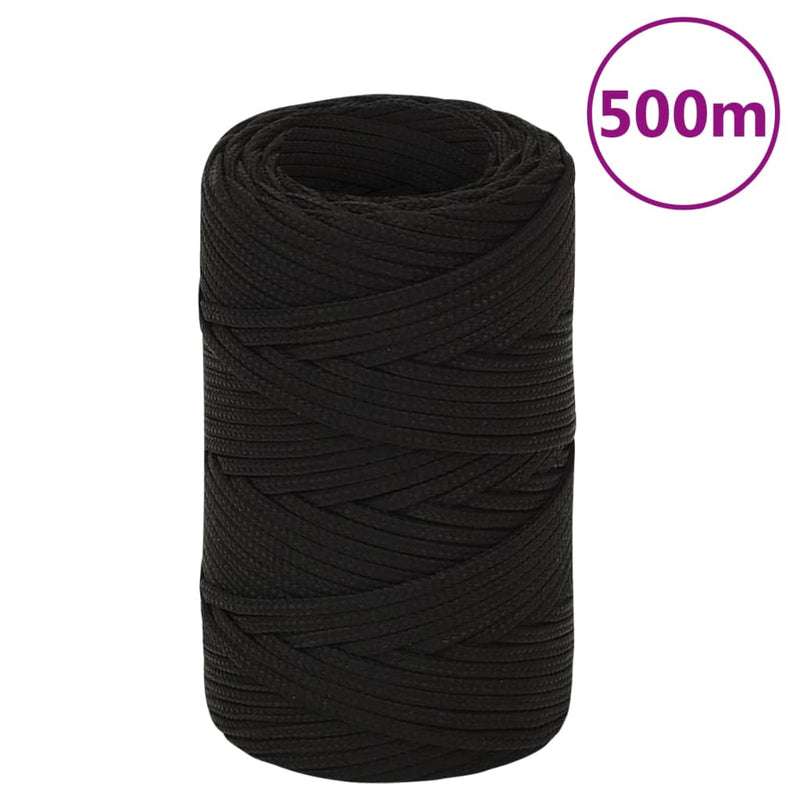 Afbeelding laden in galerijviewer, Vidaxl werktouw 2 mm 500 m polyester zwart
