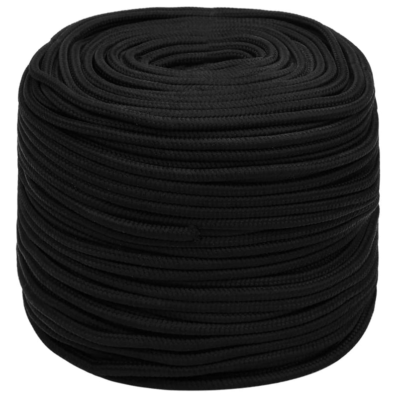 Afbeelding laden in galerijviewer, Vidaxl werktouw 6 mm 50 m polyester zwart
