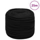 Vidaxl werktouw 10 mm 25 m polyester zwart