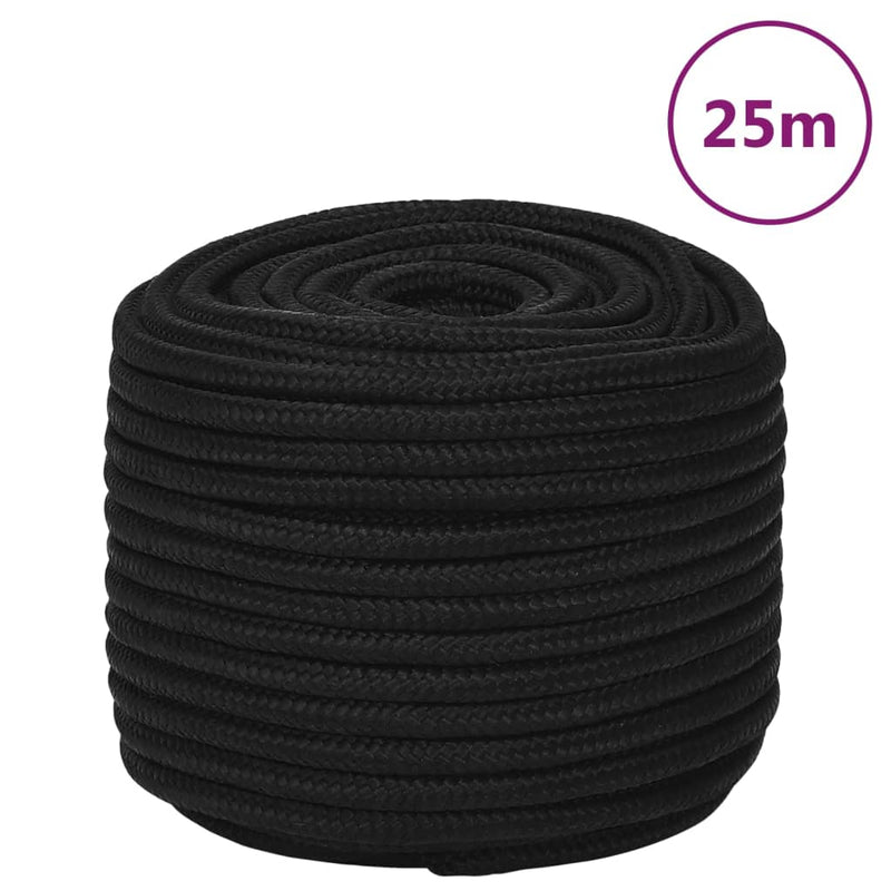 Afbeelding laden in galerijviewer, Vidaxl werktouw 12 mm 25 m polyester zwart
