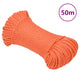 Vidaxl werktouw 3 mm 50 m polypropeen oranje