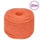 Vidaxl werktouw 10 mm 25 m polypropeen oranje