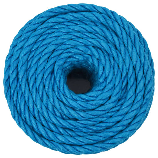 Vidaxl werktouw 12 mm 25 m polypropeen blauw