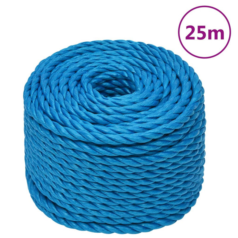 Afbeelding laden in galerijviewer, Vidaxl werktouw 14 mm 25 m polypropeen blauw
