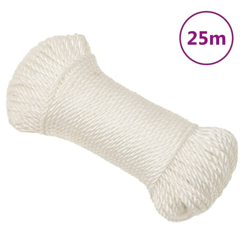 Afbeelding laden in galerijviewer, Vidaxl werktouw 8 mm 25 m polypropeen wit
