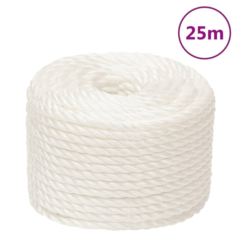Afbeelding laden in galerijviewer, Vidaxl werktouw 16 mm 25 m polypropeen wit
