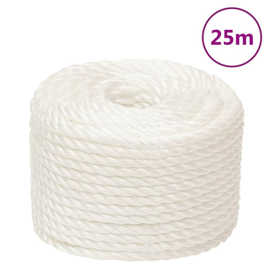 Vidaxl werktouw 16 mm 25 m polypropeen wit