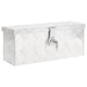 Vidaxl opbergbox 50x15x20,5 cm aluminium zilverkleurig
