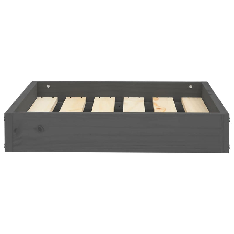 Afbeelding laden in galerijviewer, Vidaxl hondenmand 51,5x44x9 cm massief grenenhout grijs
