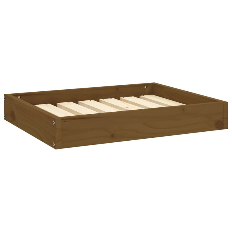 Afbeelding laden in galerijviewer, Vidaxl hondenmand 61,5x49x9 cm massief grenenhout honingbruin

