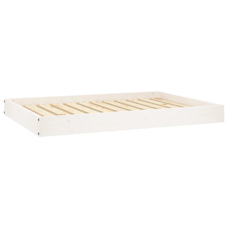 Afbeelding laden in galerijviewer, Vidaxl hondenmand 101,5x74x9 cm massief grenenhout wit
