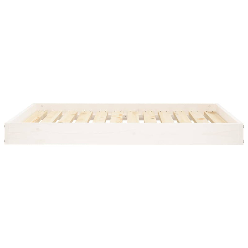 Afbeelding laden in galerijviewer, Vidaxl hondenmand 101,5x74x9 cm massief grenenhout wit
