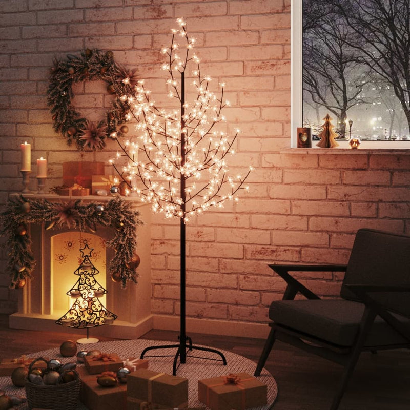 Afbeelding laden in galerijviewer, Vidaxl boom kersenbloesem 200 led's warmwit 180 cm
