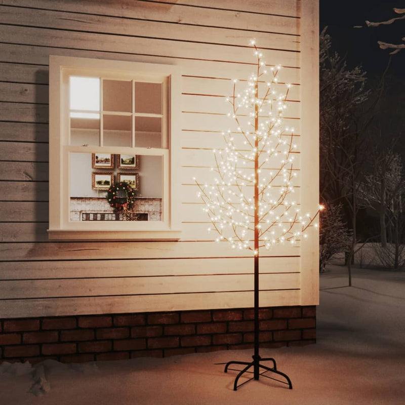Afbeelding laden in galerijviewer, Vidaxl boom kersenbloesem 220 led's warmwit 220 cm

