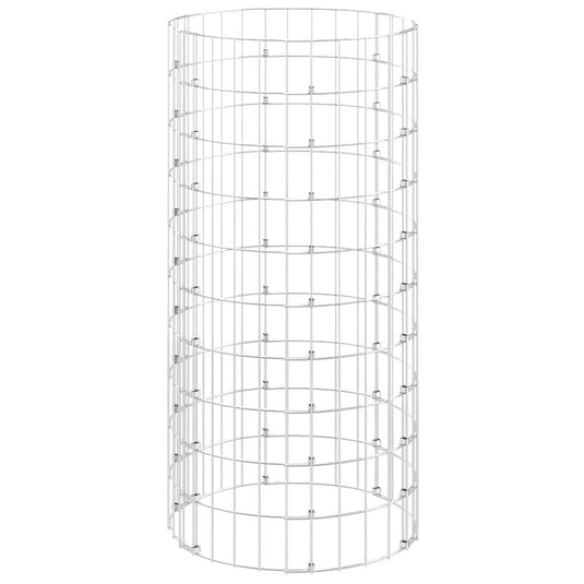 Vidaxl compostbak ø50x100 cm gegalvaniseerd staal