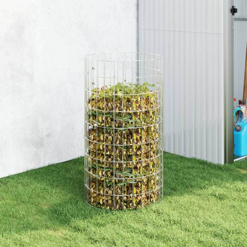 Afbeelding laden in galerijviewer, Vidaxl compostbak ø50x100 cm gegalvaniseerd staal
